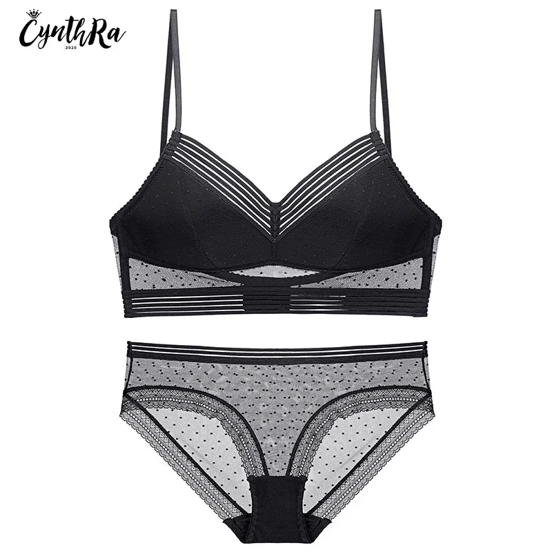 

Underwear Women's Sexy Lace Backless Beauty Back Thin Bralette U-Shaped Bra Without Underwire Seamless Soft Lingerie Bra Set