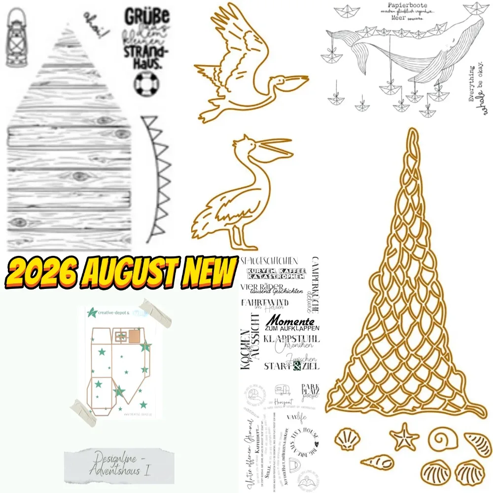 Nouveau 2026 : Kit de tampons et matrices « Cercle avec rangements» pour scrapbooking, journal, décoration, pochoir, gabarit de gaufrage, carte de vœux DIY faite à la main