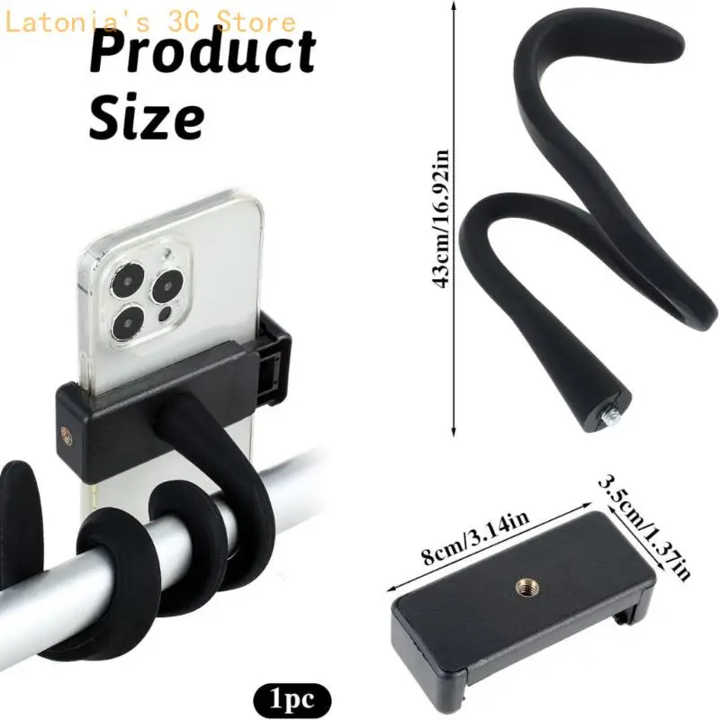 Handyhalterung für Rollstuhl und Kinderwagen mit flexiblem Arm, gepolsterter Klemme und mobilem – Detail 4