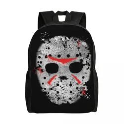 Custom Horror Movie Character Killer zaini Halloween Film College School borse da viaggio uomo donna Bookbag adatto a Laptop da 15 pollici