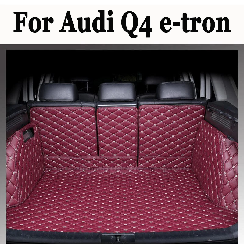 Car Floor Mats For Audi Q4 e-tron 2022 2023 2024 Full coverage Car Trunk Mat Cargo Liner Carpet Car Interior Accessories