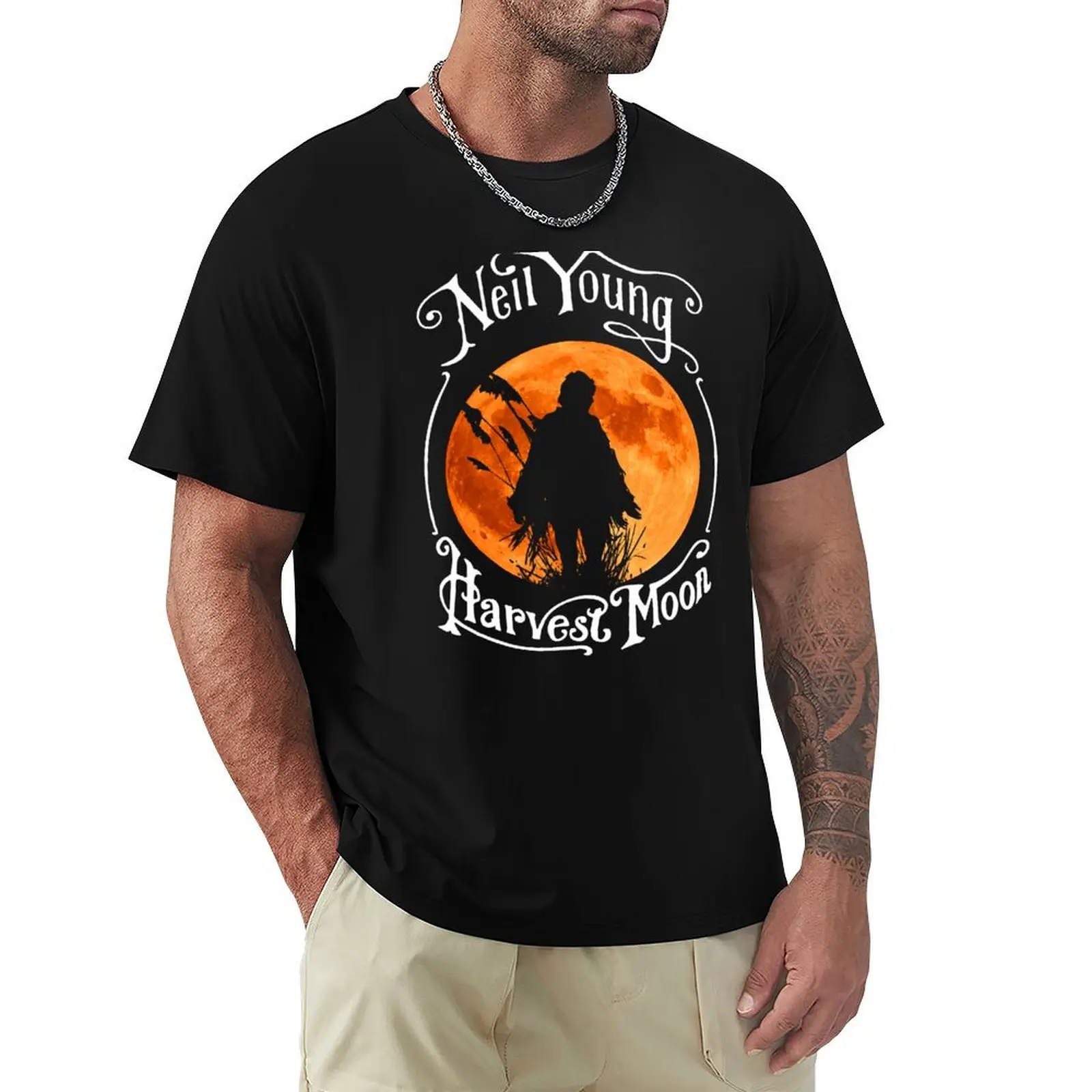 Silhouette Man Wheat Art -Young Classic T-Shirt Sun Block Outdoor T-Shirt