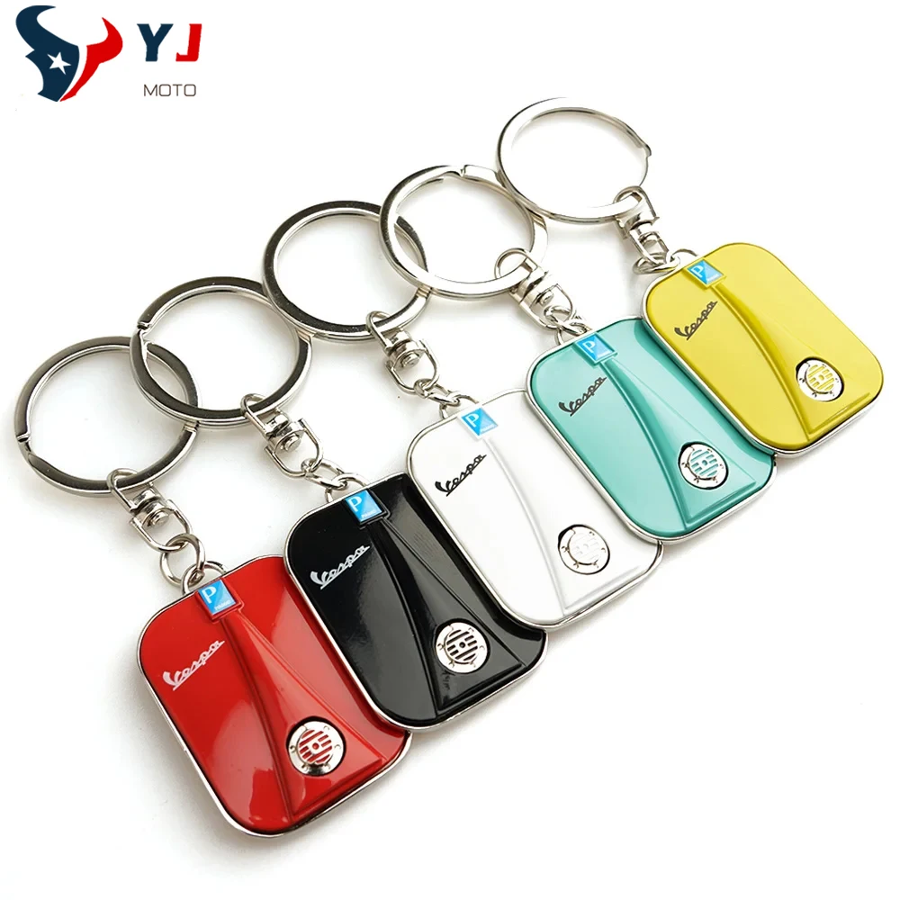 2024 New For Piaggio Liberty 125 150 Mp3 250 500 Medley Beverly 300 Zip 50 X10 X8 CNC Keychain Keyring Key Holder Chain Ring