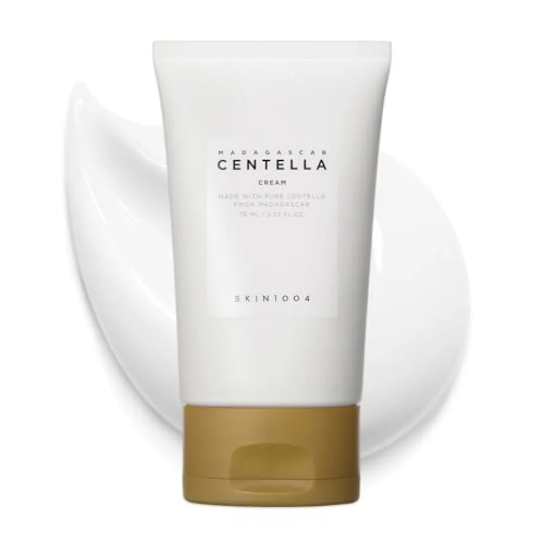 Crema SKIN1004 Madagascar Centella, Crema Facial Reparadora Calmante para Piel Sensible y Propensa al Acné, Crema en Gel Coreana para el Cuidado de la Piel 75ml