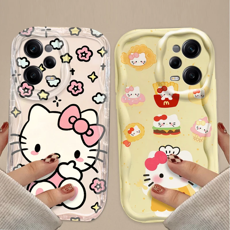 Cute Pink Hello Kitty Phone Case for Xiaomi Redmi Note 14 13 12 11 10 9 Pro Plus 14S 12S 11S 10S 9S Redmi 14C 14R 13C 12 4G 5G