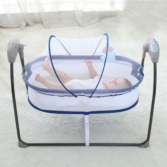 Elektrische Babybett Schaukel wiege Säuglings wiege Schaukel bett Baby wiege Schaukel faltbare Wippe Wiege Bett Babys chaukel elektrisch