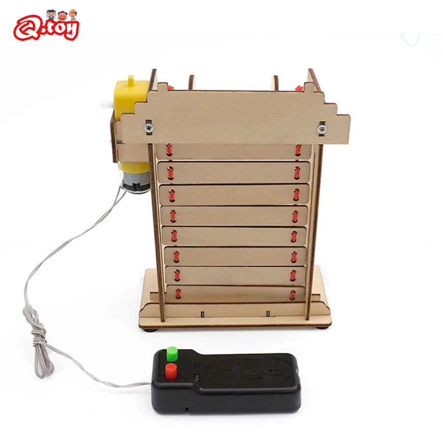 DIY Electric Shutter Roll Gate Model STEM Kit Experiment Tool Science Toy School Educational Fun Physics Project School Supply