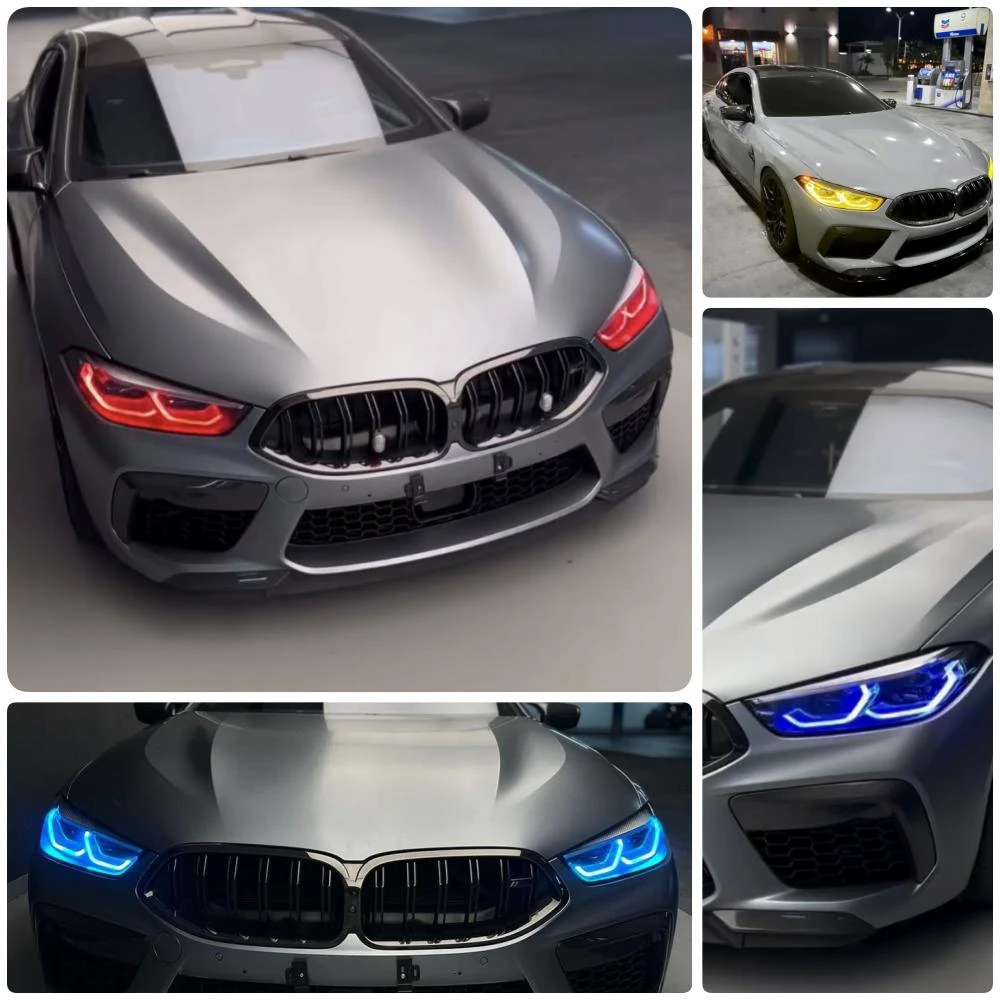 

Разные цвета, не RGB, глаза ангела, дневные строки для BMW 8 серии G14 G15 G16 F91 M8, дневные строки, желтые, синие, красные