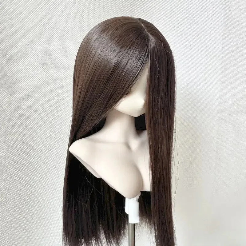 1/3 1/4 1/6 ドールウィッグ ロングストレートヘア 60/45/30cm BJDドール ドレスアップ 女の子のおもちゃ ままごと ギフト ドールアクセサリー、ドールなし
