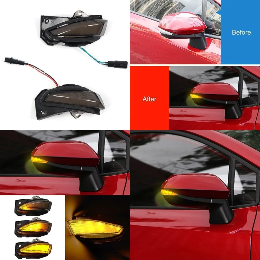 

CTH for Toyota Corolla 2019-2025 Side Mirror Side Mirror Turn Signal Flashing Light LED Sequential Dynamic Turn Signal Indicato