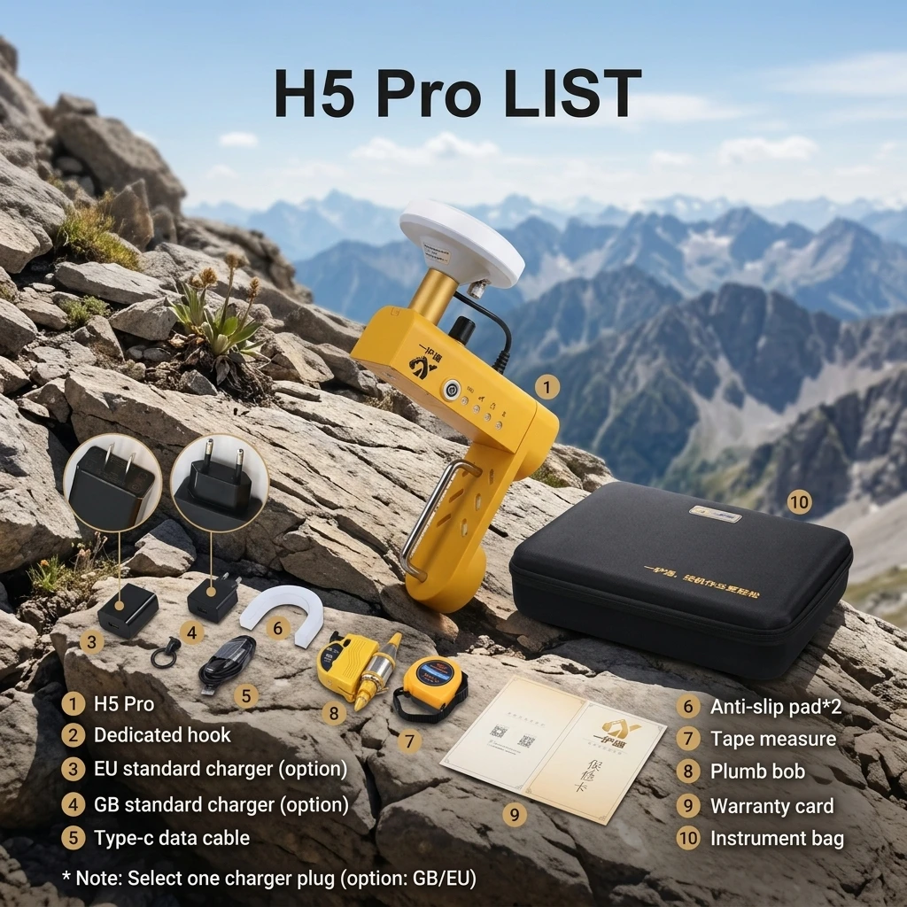 H5 Pro Mini Excavator Leveling Device Construction Machinery Parts 2d Gps Grade Control System Bucket Level Sensor