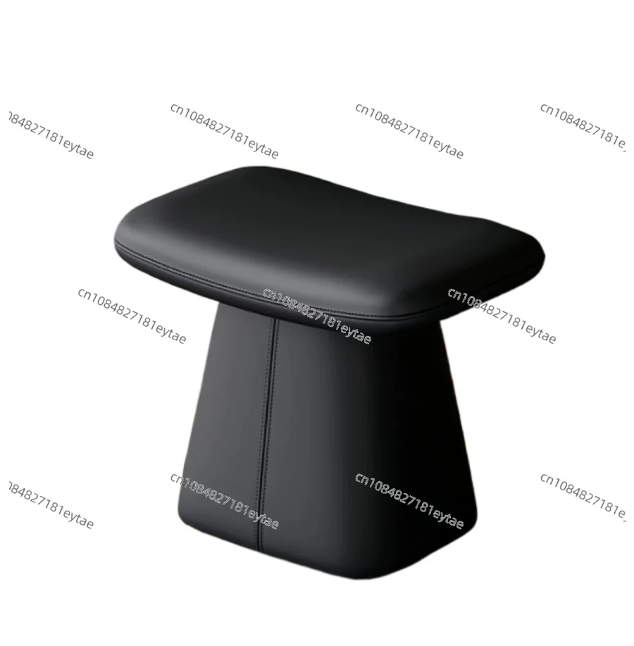 

Luxury Rotating Makeup Chair with Headrest First Layer Leather for Master Bedroom Nail Salon