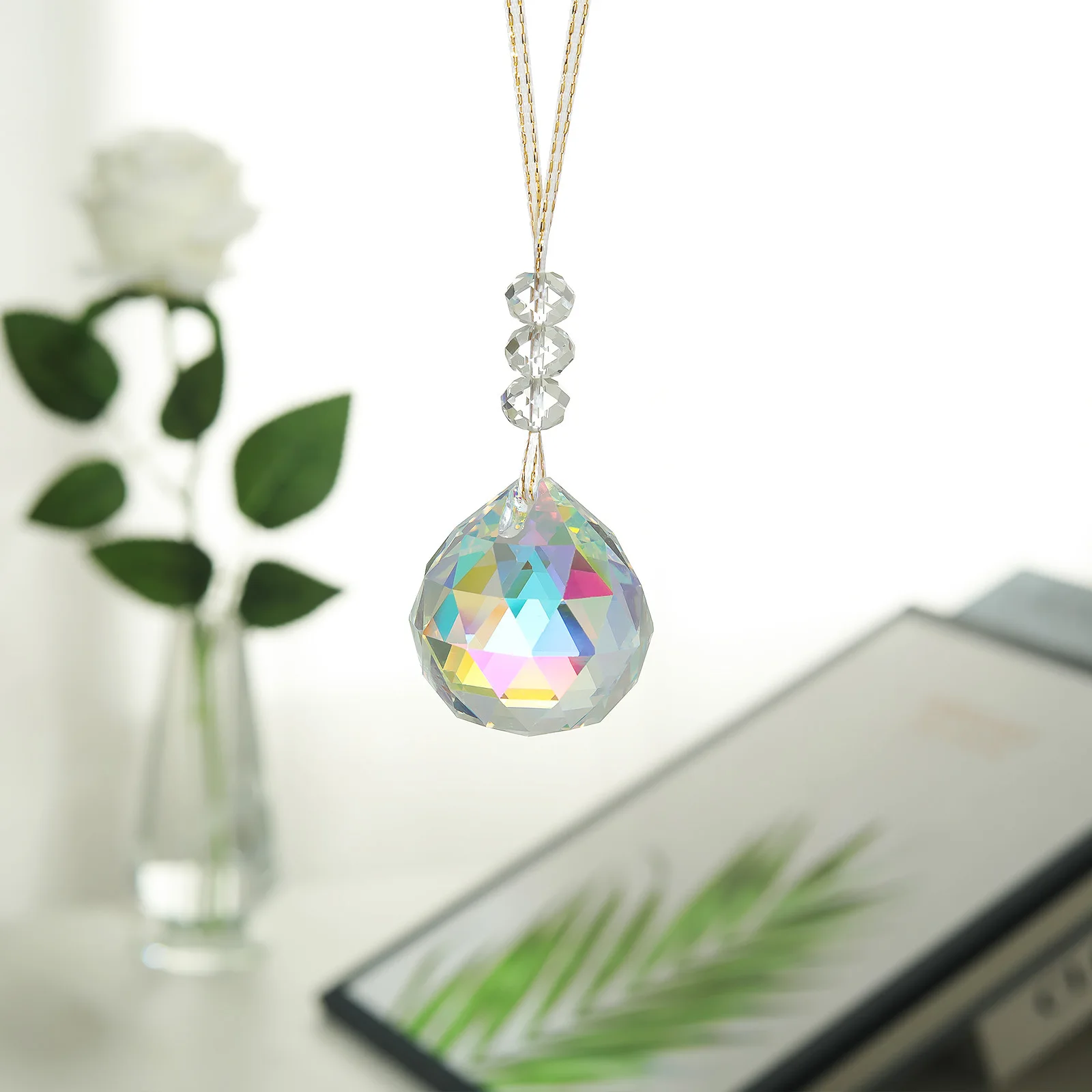 Sun Catcher Crystal Feng Shui Light Ball Prism Rainbow Sun Catcher decorazione di nozze Home Wedding Party Decoration Ornaments