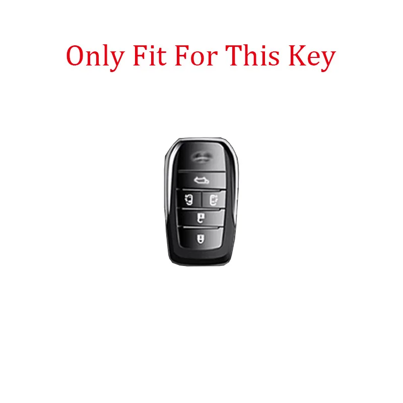 For Toyota Alphard PREVIA Voxy Noah Esquire Vellfire Harrier 5 Button Smart Remote Car Key Case Cover Keychain Accessories