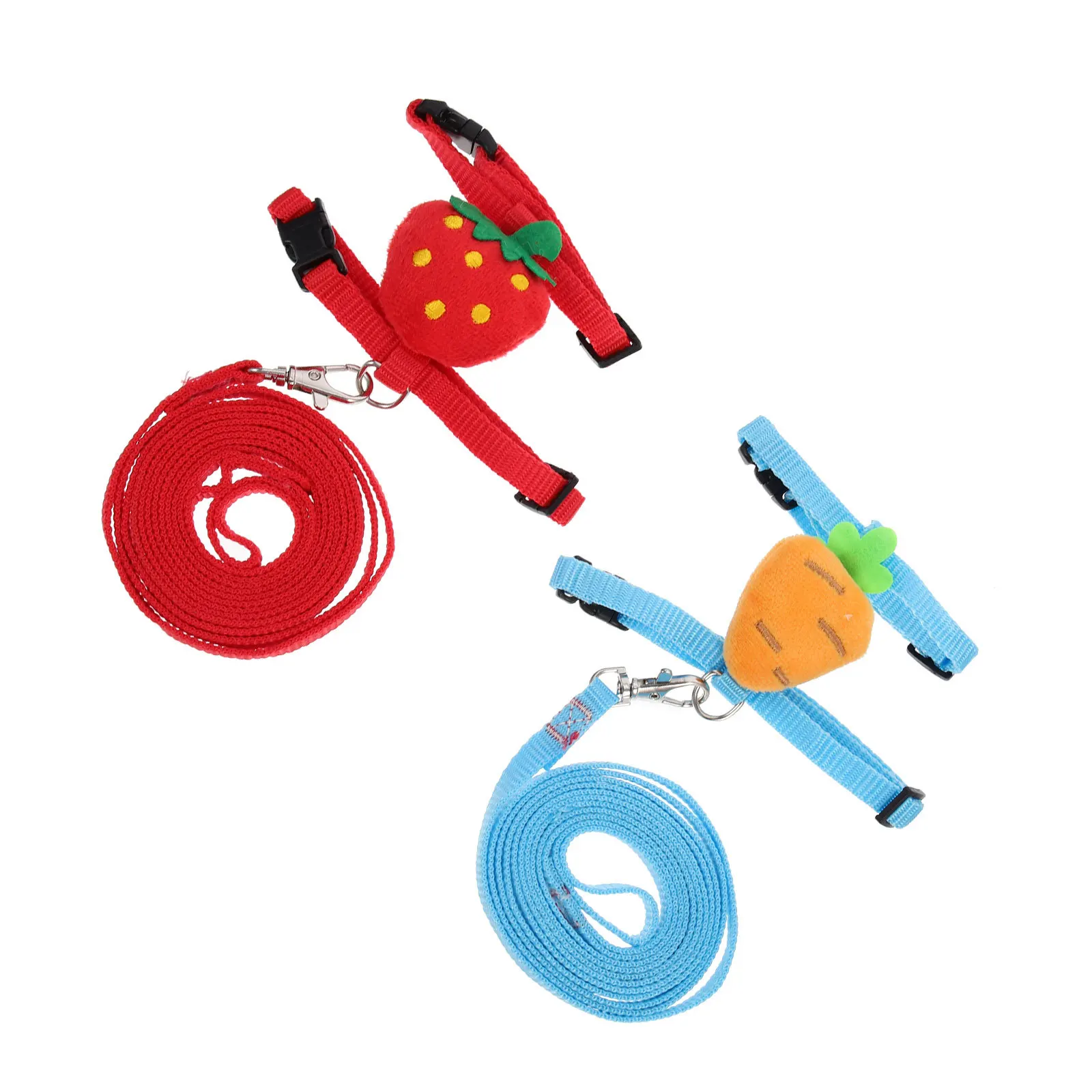 

2Sets Lovely Rabbit Harness Premium Rabbit Leash Harness Set Adjustable Comfortable Wear Stylish Design for Daily Walks Bunny