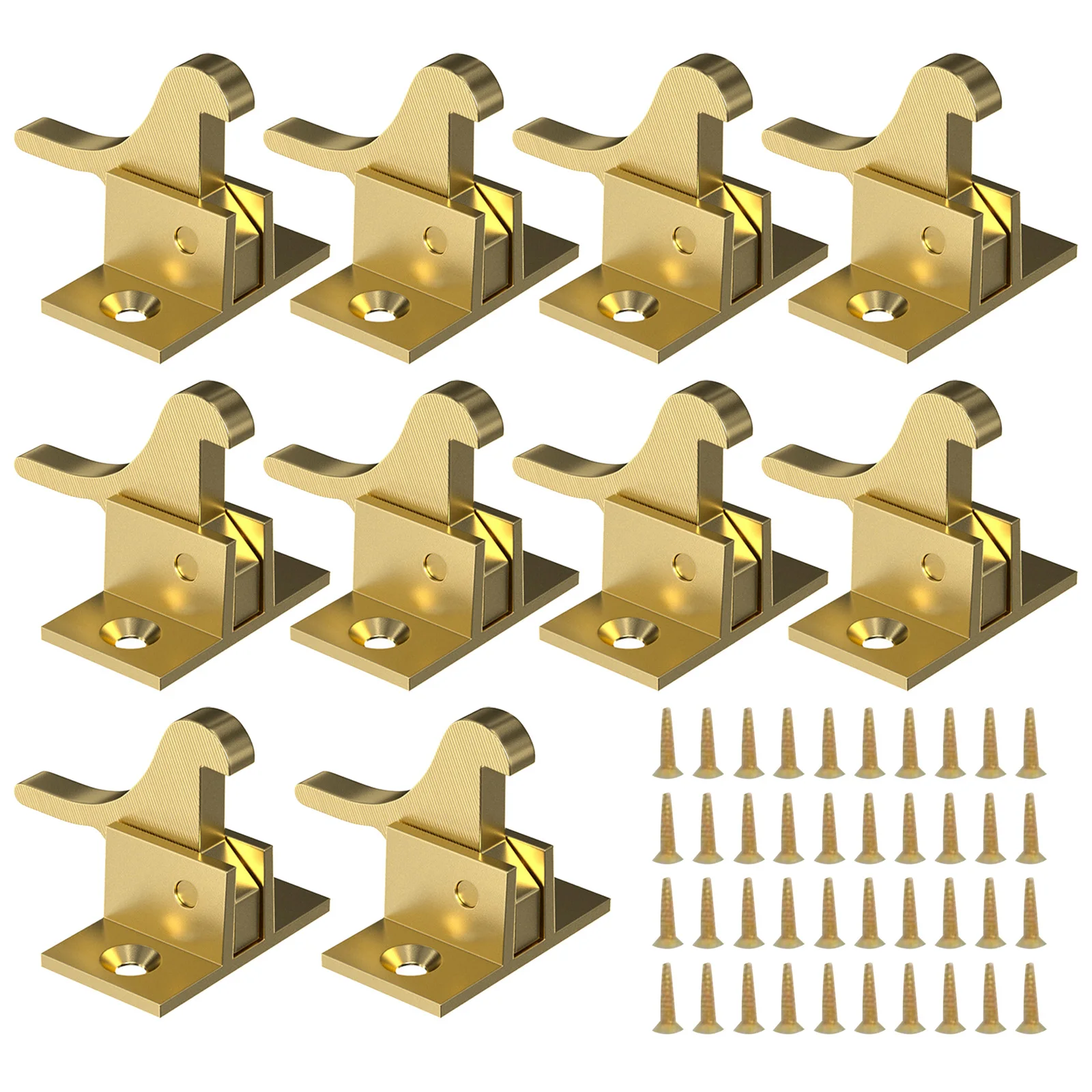1PCS Window Latch Lock Compact Low Noise Flat Bottom Copper Bird Lock Buckle Door Window Hooks Anti Theft Gate Latch Hardware