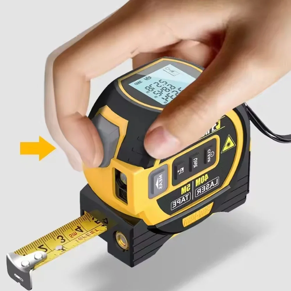 3IN1 Laser Tape Measure Meter Laser Rangefinder Meter With Digital Display 40M/60M Laser 5M Tape measure Precision Measure Ruler