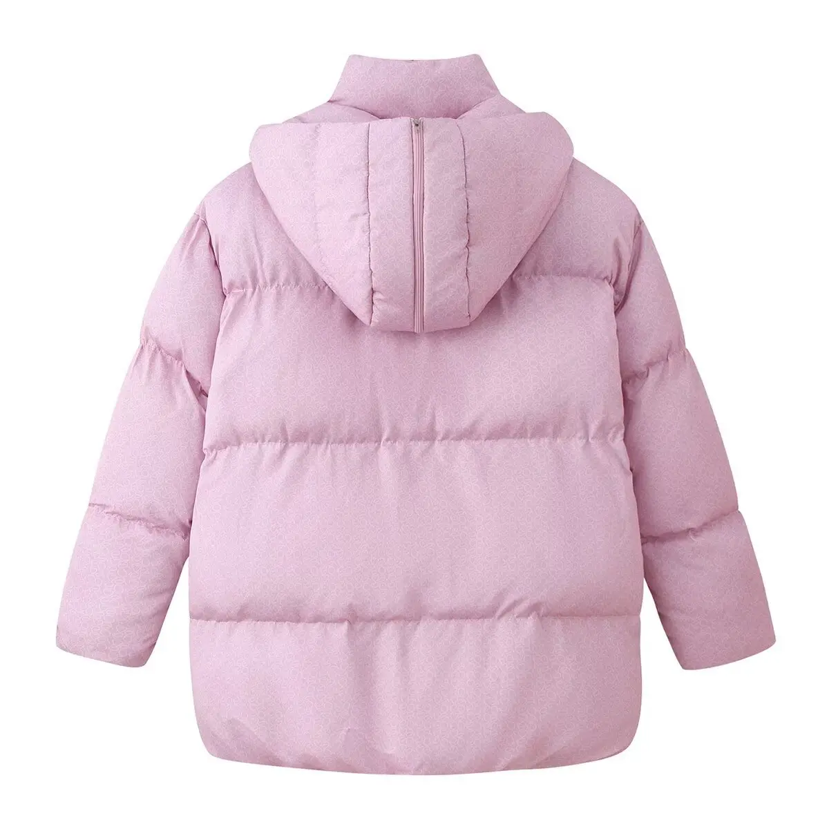 منتجات الشتاء الأوروبية والأمريكية الجديدة، معطف قطني سميك مطبوع بغطاء للرأس عصري وبسيط ولطيف للطلاب #4