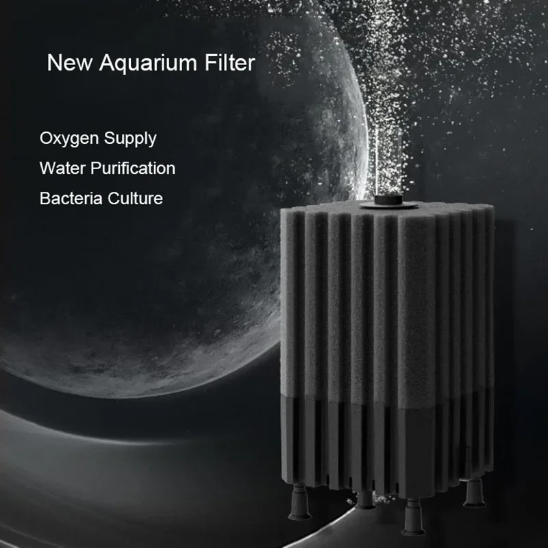 New Bio Sponge Filter for Aquarium Fish Tank Shrimp Pond Air Pump Biochemical Filtration Noiseless Foam aquarium accessories