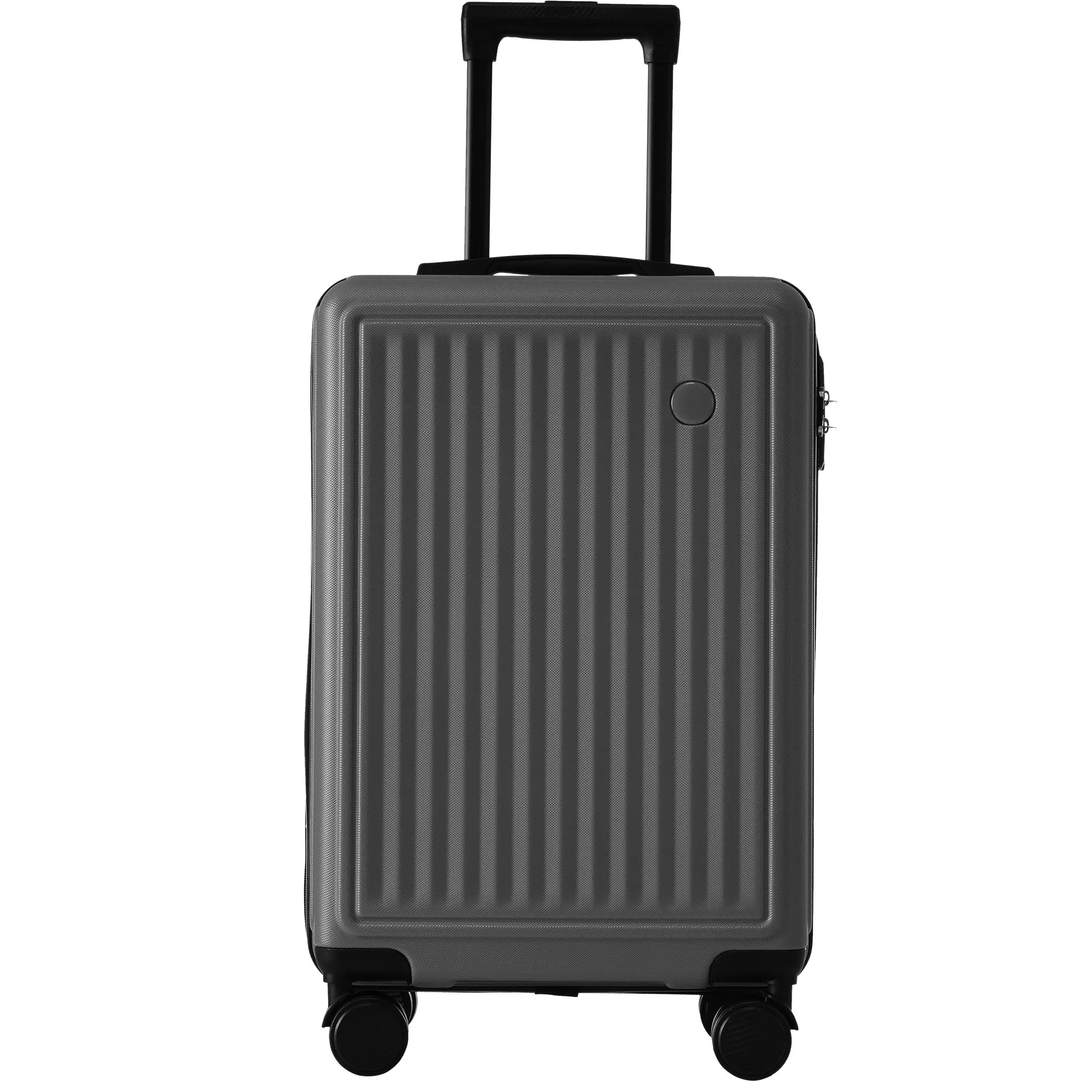 Case set M-L-XL set hard shell case trolley case suitcase hand luggage 4 rolls ABS material TSA custom lock Grey