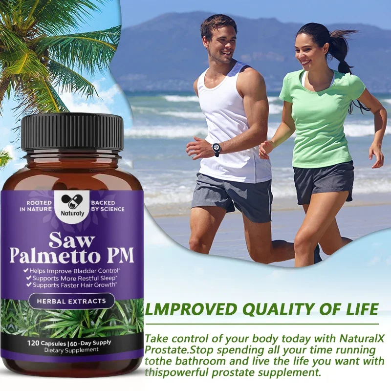 Saw Palmetto melatonin,used for sleep and prostate Saw palmetto powder and chamomile extract ratio Reduce male urinary frequency