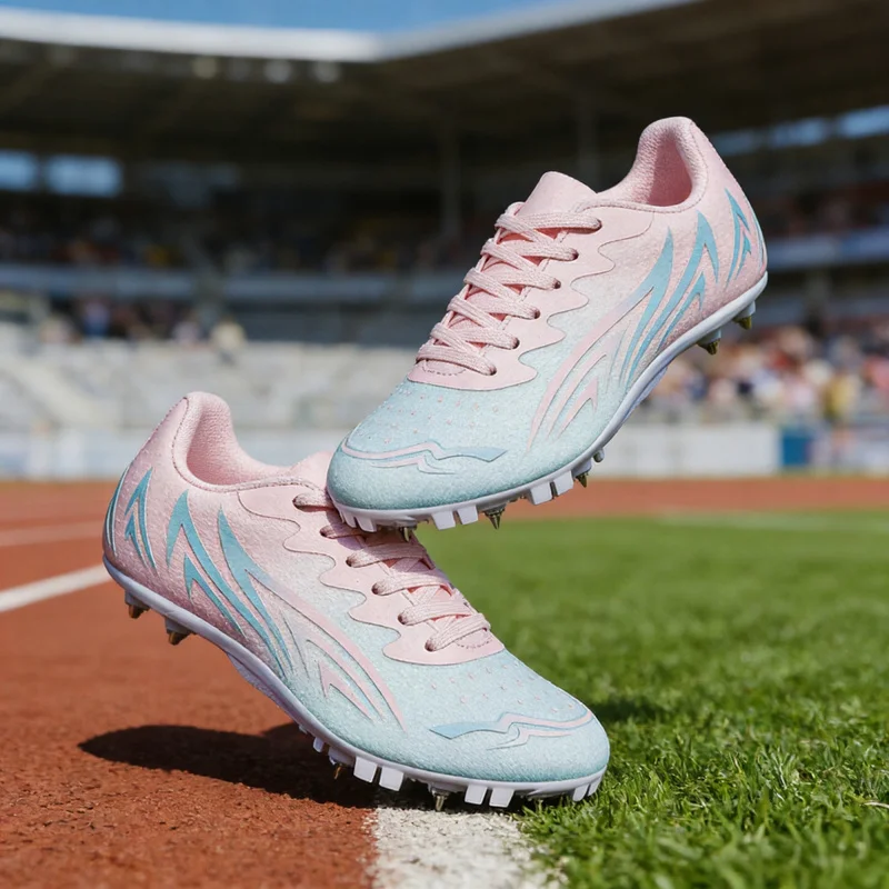 

Running Sprint Shoes Lightweight Training Athletic Sport Long Jump Track and Field Spikes Spiked Match Shoes Racing Sneakers