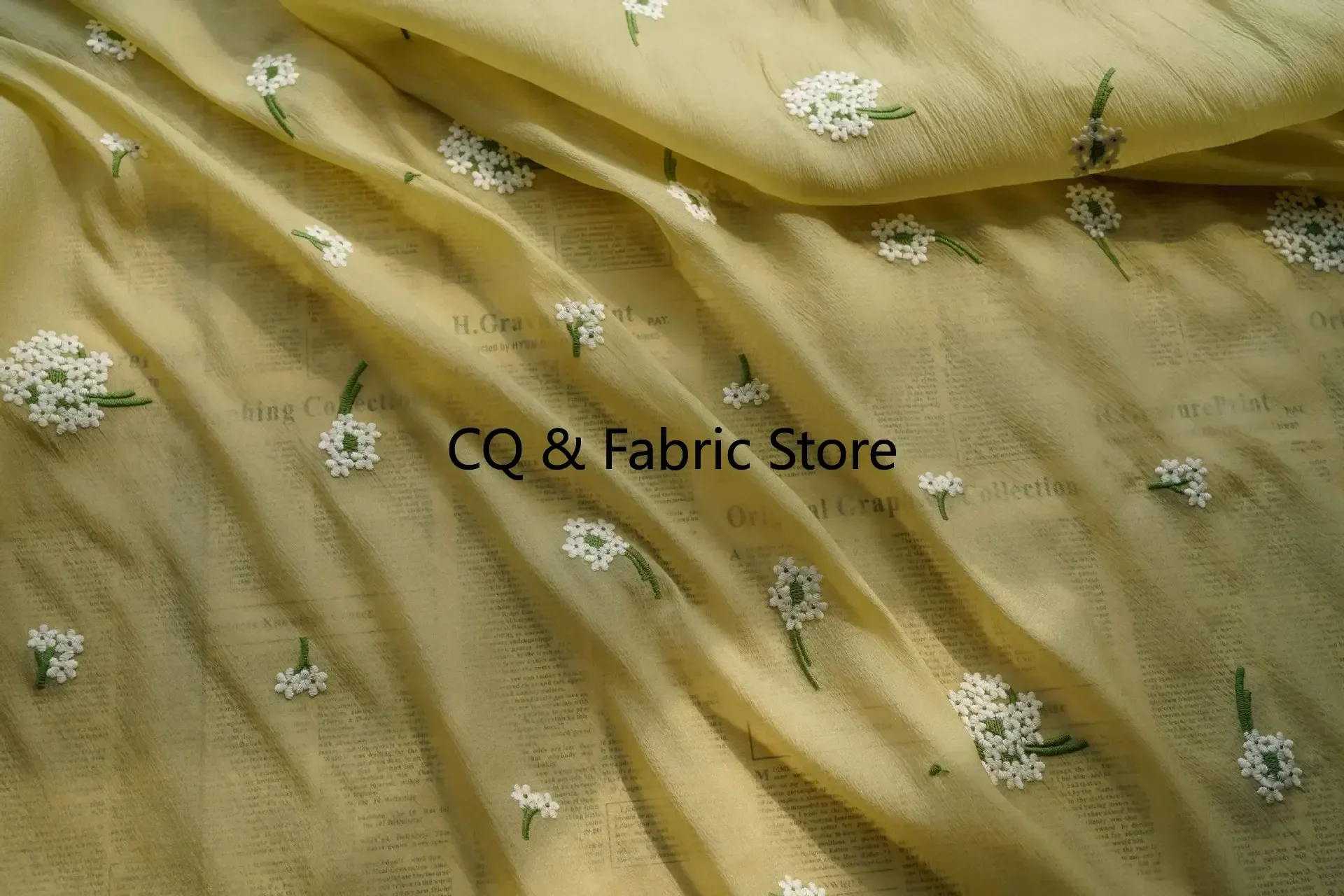 نسيج زهرة مطرز من التول الناعم لفصل الربيع والصيف فستان الزفاف الملابس النسائية تنورة باقة التفاف النسيج