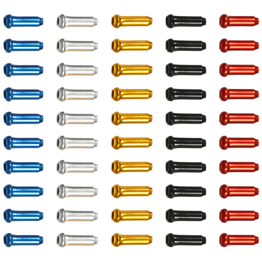 

100pcs Brake Cable End Aluminum Alloy Wire Protector For Bike Brake Cables Adjustable Cable Tail Caps Cycling Accessories Wire
