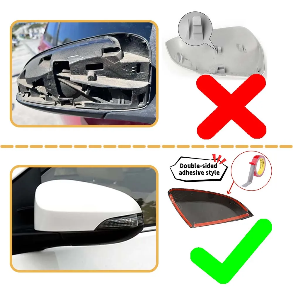 Door Mirror Shell For TOYOTA YARIS Vios 2013 2014 2015 2016 2017 2018 Chrome Silver Car Rearview Accessories Protective Cover