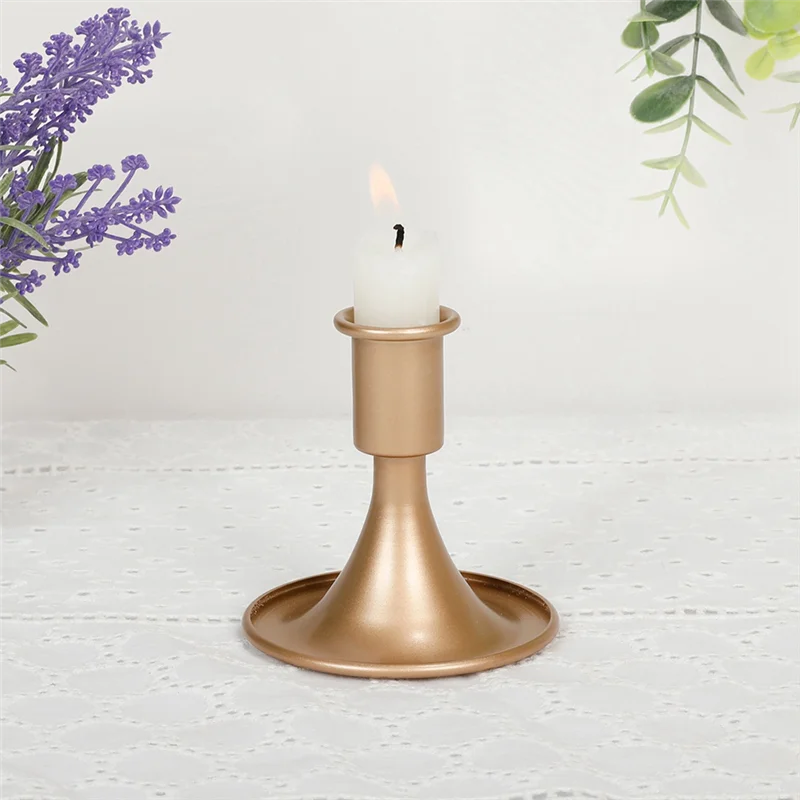 

6Pcs Candlestick Holders Candle Stick For Table Centerpiece, Wedding Reception, Festive Christmas Mantel Decoration Durable-A55G
