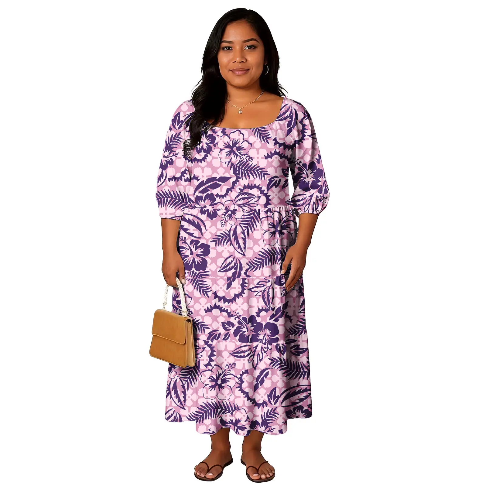 

Полинезийский дизайн Elei, персонализированная мода, длинная юбка с узором Тихоокеанского острова, женское платье больших размеров