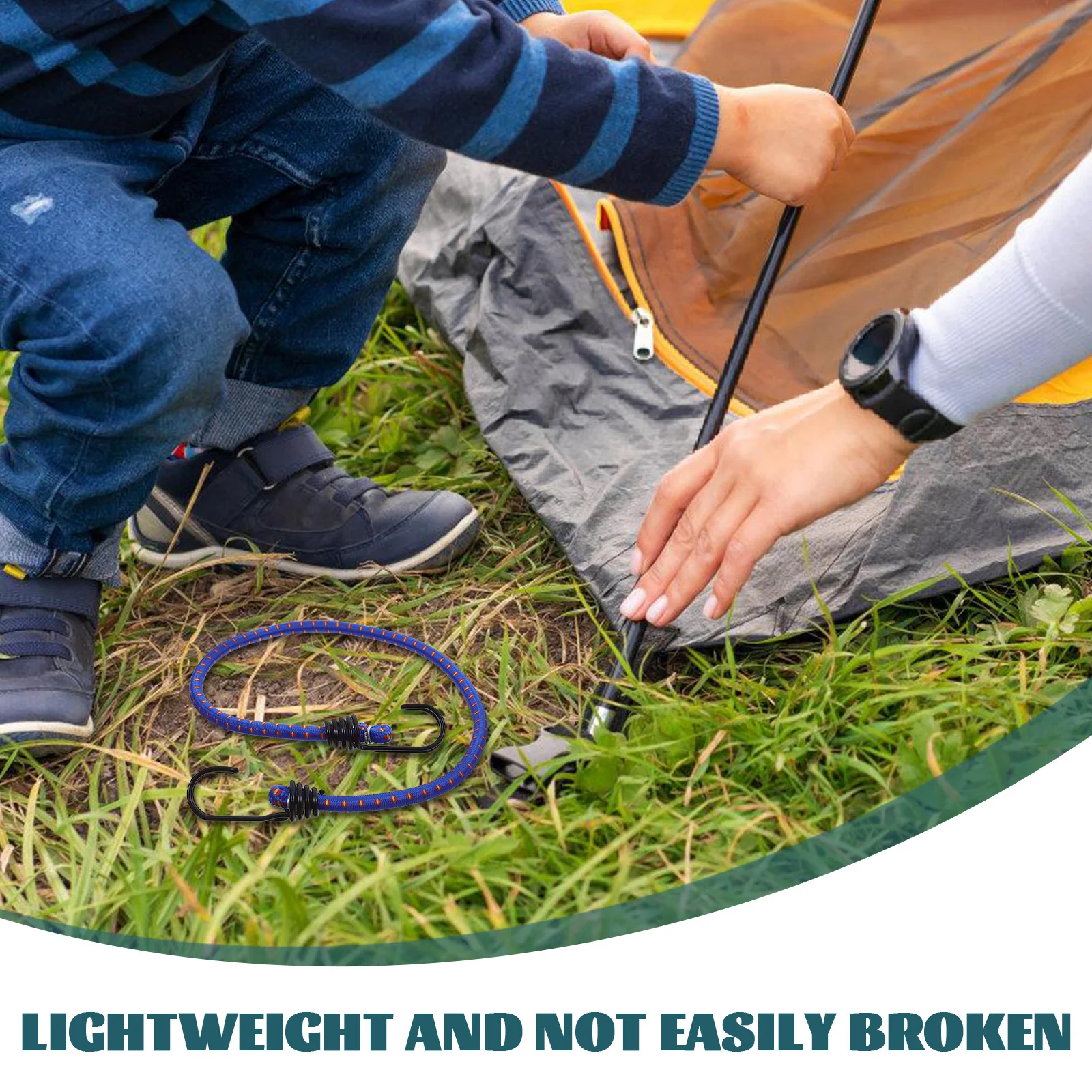 

Сверхмощный уличный эластичный ремень для банджи, толстые веревочные крючки для кемпинга, крепежные банджи-шнуры с крючками