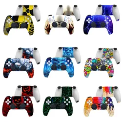 NEW Skin Sticker For Sony PlayStation 5 PS5 Controller Joystick Dust-proof Anti-slip Protective Skins Stickers Decal Accessories