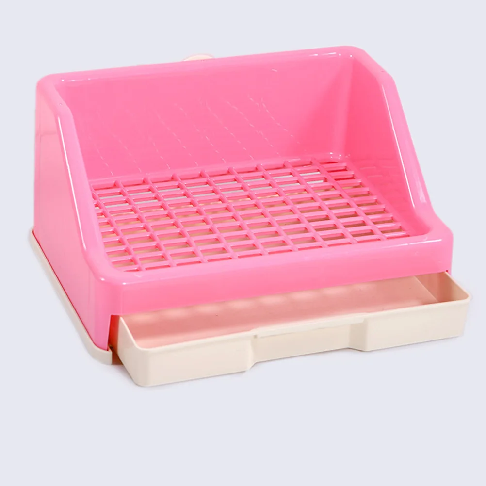 

1pc Rabbit Toilet Drawer Type Bed Pan Large Space Easy Cleaning Fixed Lock High Fence Pet Pee Toilet For Rabbits Pigs Pet