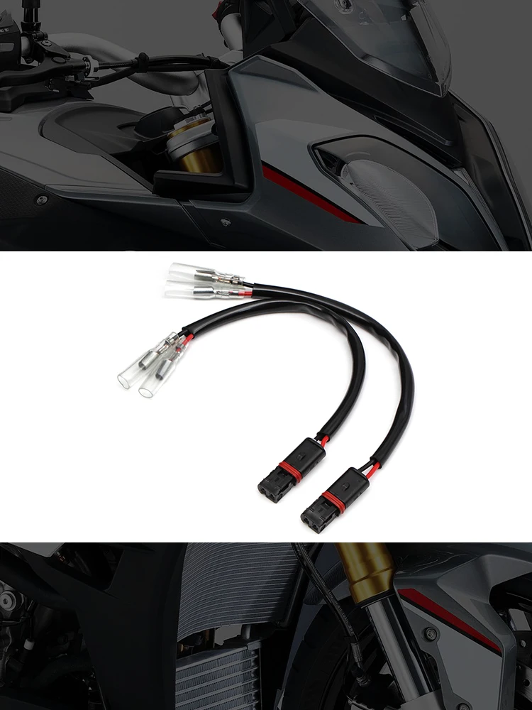 

For BMW Motorcycle Turn Signal Wiring Supply Connectors Harness Connectors Adapter Plug Tail Light Indicator Current Lead Power