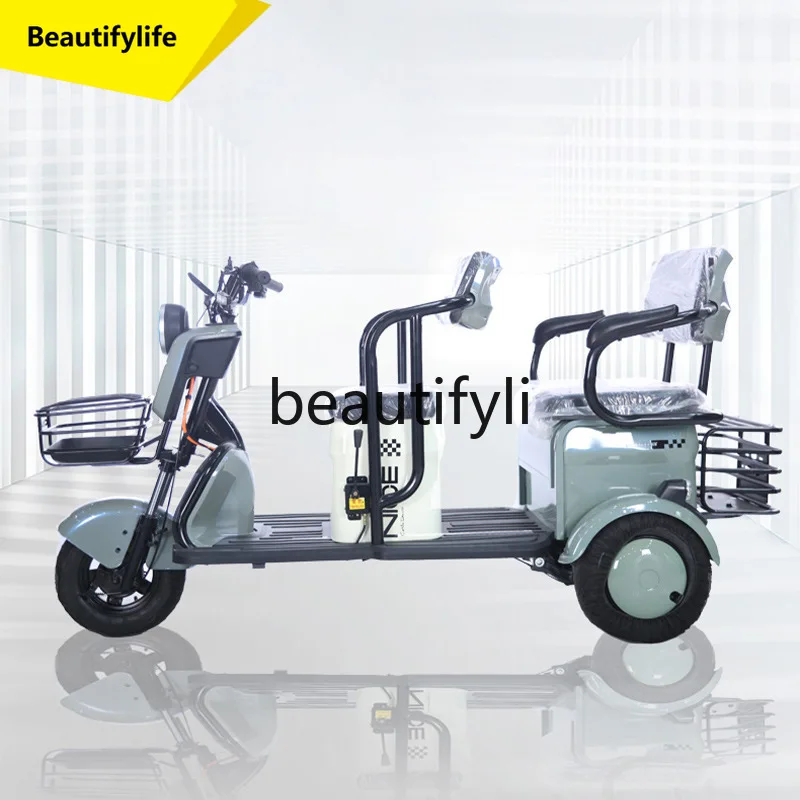 

A61 Пожилые путешествия с зарядкой двойного назначения, переносным аккумулятором, удобным аккумуляторным трехколесным велосипедом