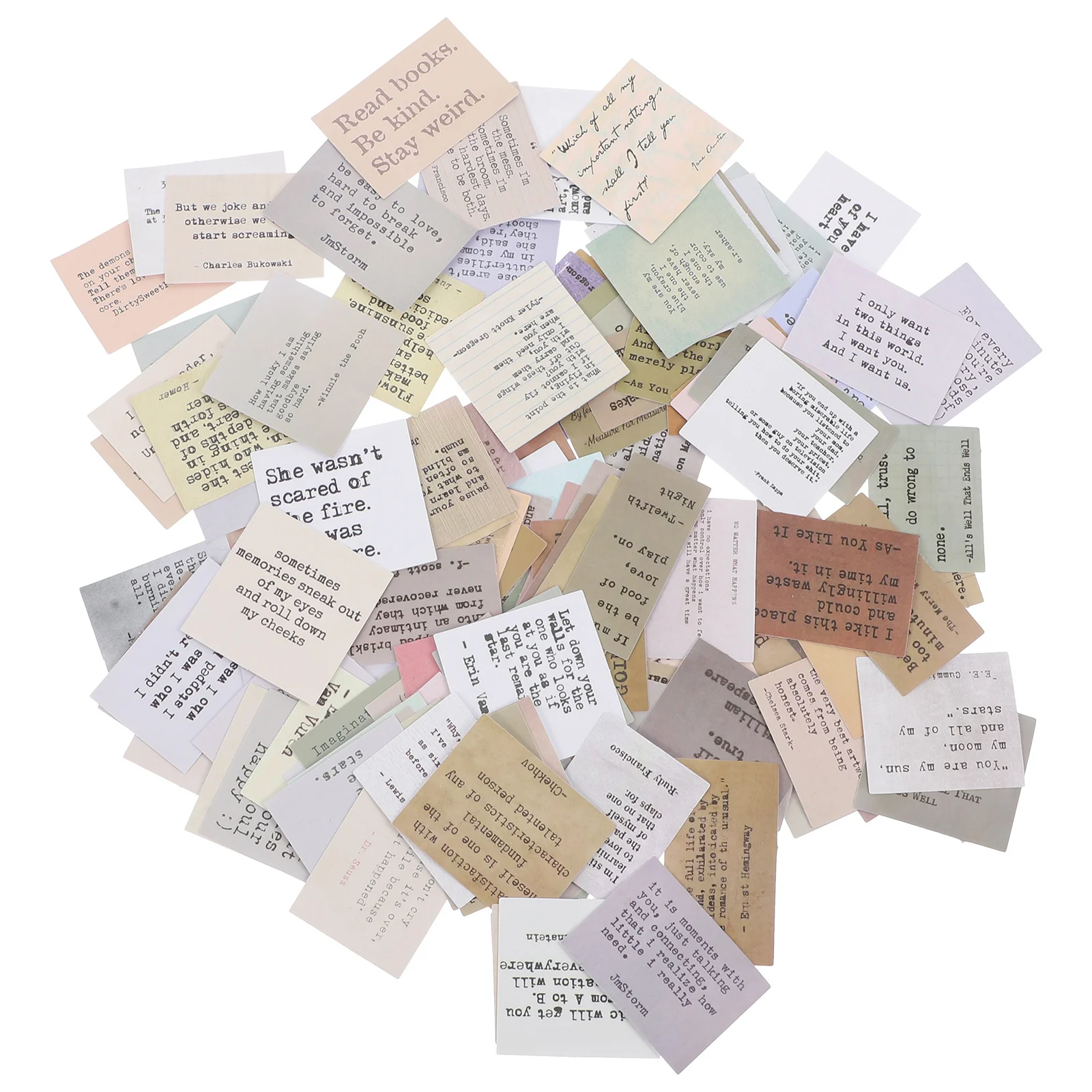 

120Pcs Vintage Inspirational Quotes Stickers Self-Adhesive Scrapbook Supplies Journaling Stickers Motivational Planner Decals