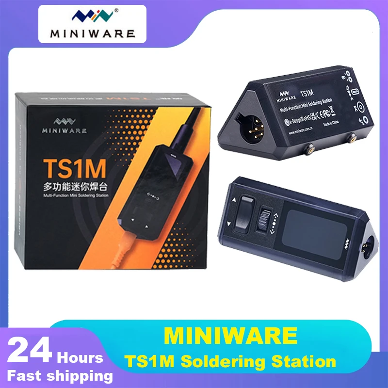2025 MINIWARE TS1M Mini Soldering Station Digital Display 200W Max High Power Welding Pen Household Welding Repair Kits