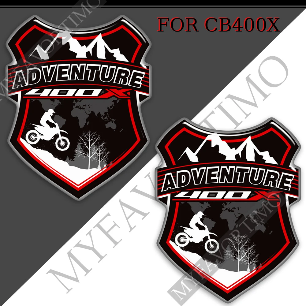 For Honda CB400X CB 400 X 400X Fuel Oil Kit Knee Helmet Tank Pad Stickers Decal Protector Fairing Fender Emblem Logo