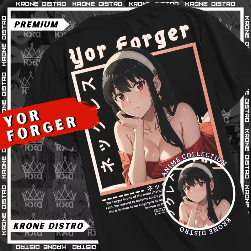 Unisex T-Shirt Anime YOR FORGER Premium Tshirt Distro SPY X FAMILY Oversize Dewasa Interesting T-shirts around Comic-Con