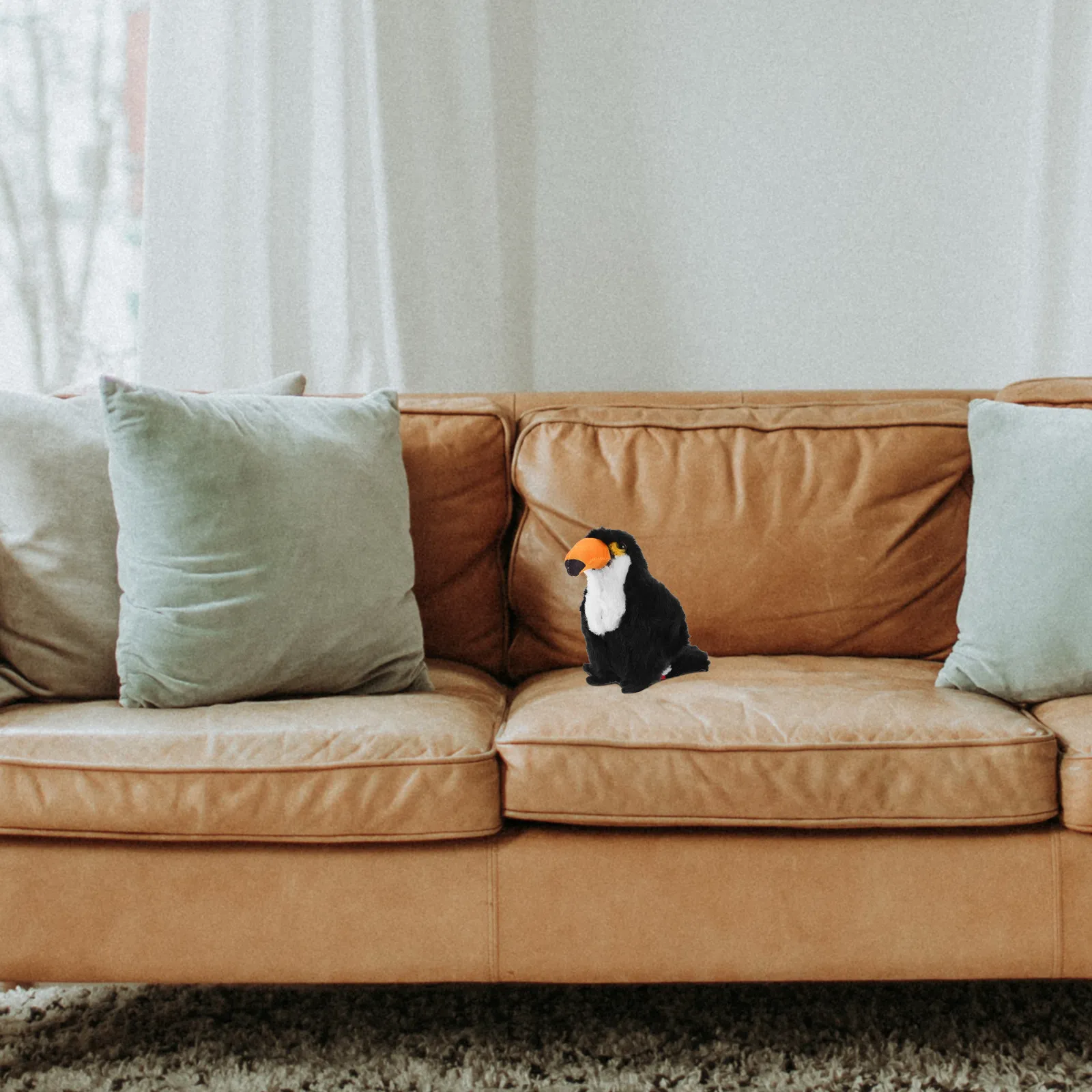 

Stuffed Toucan Soft Cartoon Shape Comfortable Home Decor Bed Sofa Supple Animal Plaything Lovely Simulation Animal