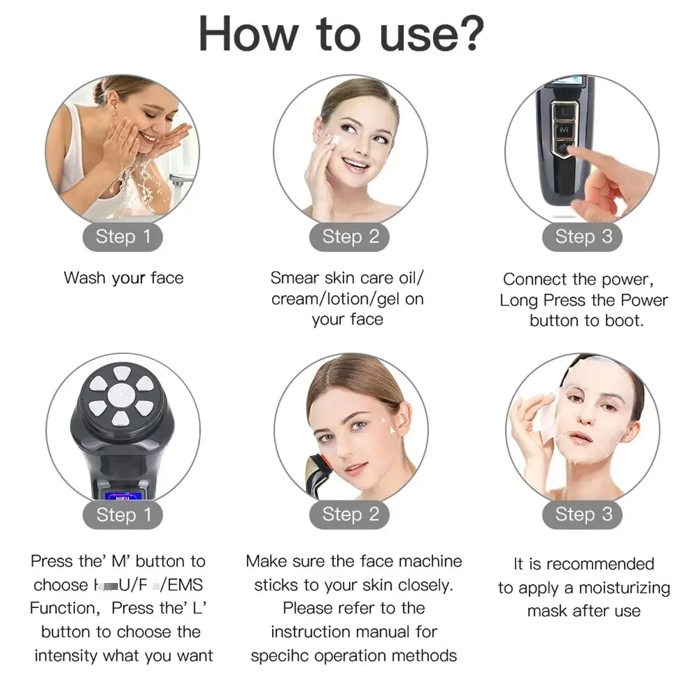 Ems  Current Lifting Face Muscle Stimulator For Wrinkles Removal New Product Face Beauty Equipment