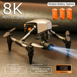 Mini Drone XD1 Aluminiowa antena wideo 8k Przepływ optyczny Stała wysokość Quadcopter 360° Flip RC Dron dla dzieci Zabawki Chłopiec