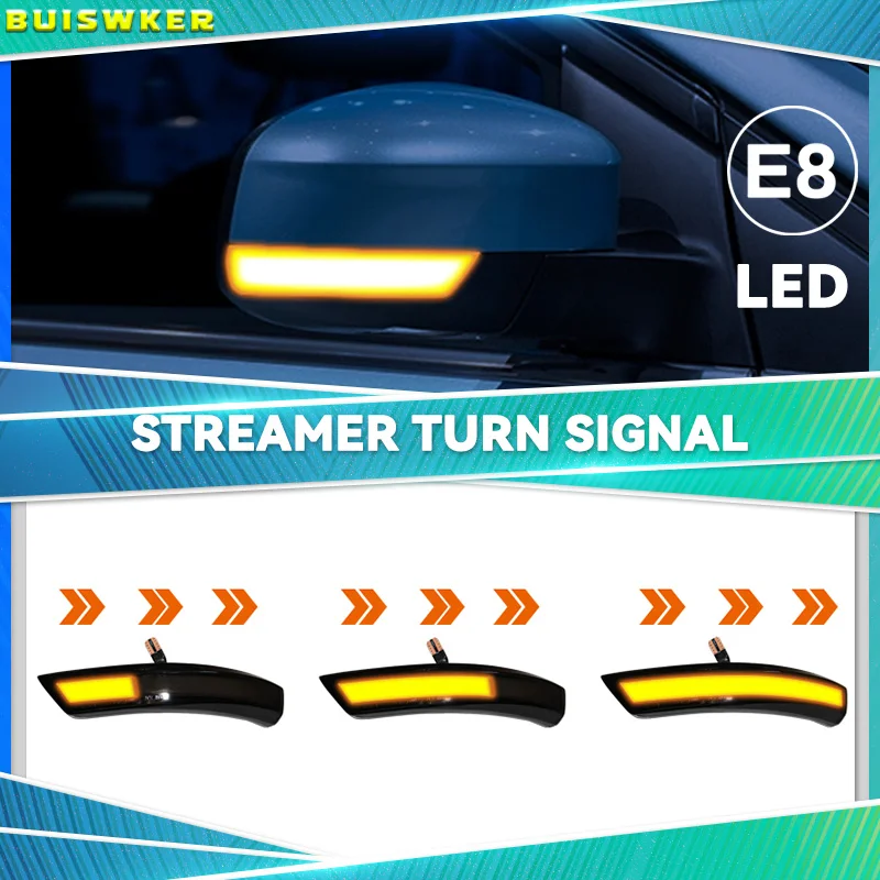 Water Blink Dynamic Flowing Side Mirror LED Turn Signal Light For Ford Focus 2 MK2 Focus 3 MK3 3.5 For Mondeo MK4 EU