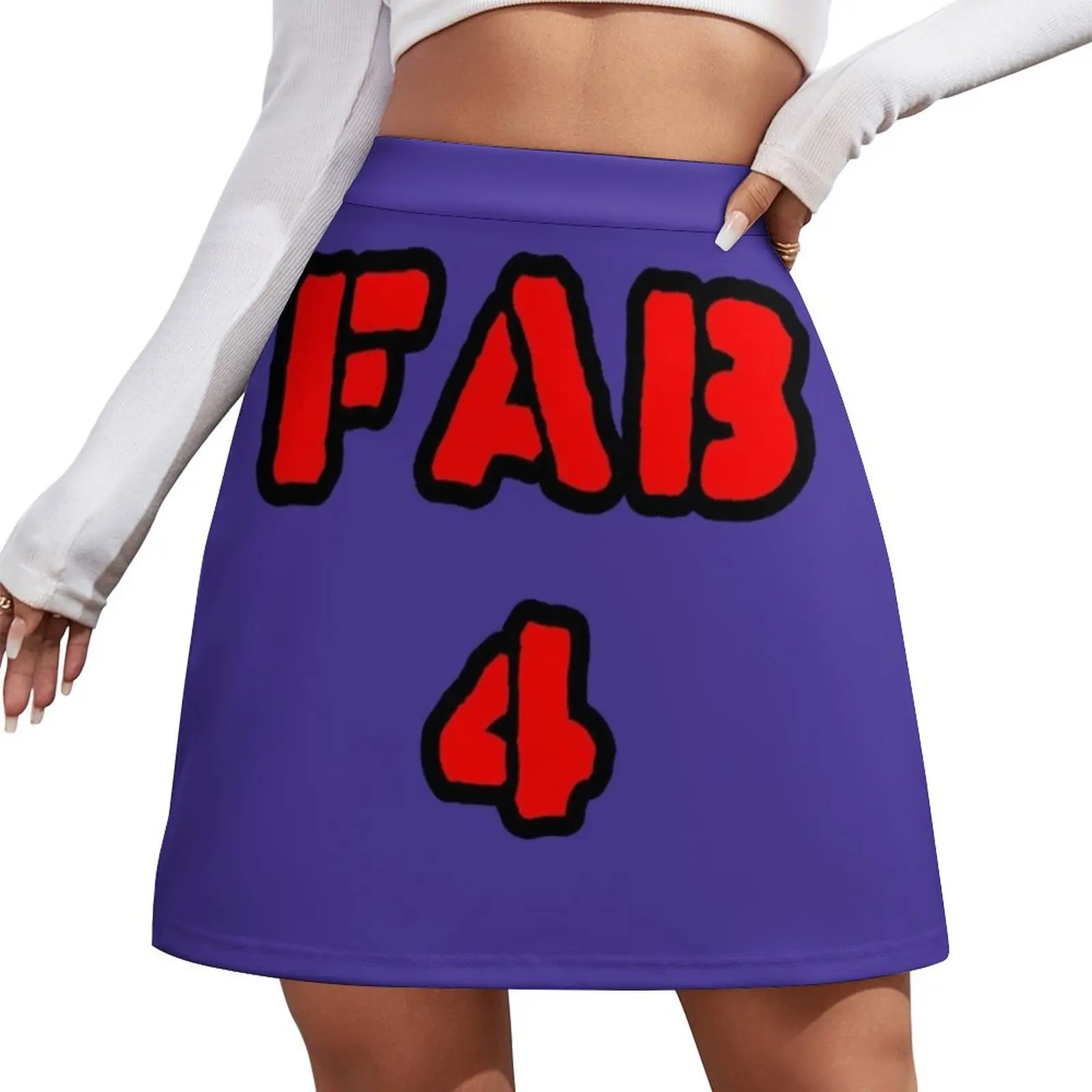

Fab 4 Mini Skirt Female dress skirts Mini Skirt