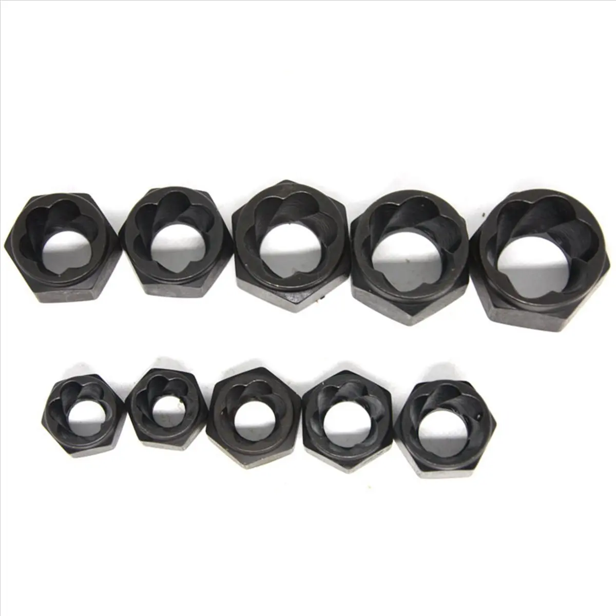 

Набор инструментов для удаления поврежденных гаек и болтов, 20 предметов, метрический набор для извлечения сломанных болтов