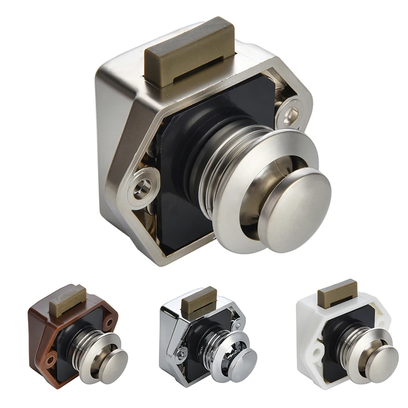 10PCS KAK Camper Auto Push-Lock 20mm RV Caravan Boot Motor Hause Schrank Schublade Latch Taste Schlösser für Möbel Hardware