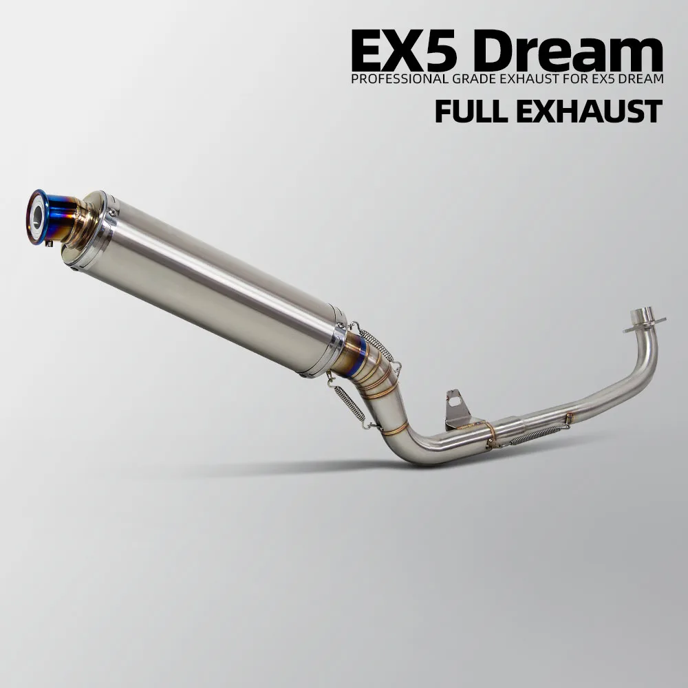 

Выхлопная система EX5 для мотоцикла Honda EX5 Deram, комплект выхлопных труб, коллектор, глушитель GP-89MM из карбона с DB-киллером