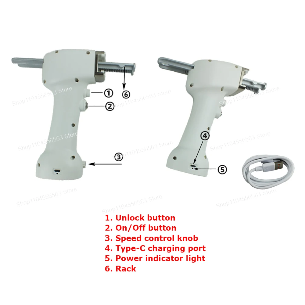 1:1 Epoxy Resin Electric Gluing Tool - 50ml Rechargeable AB Glue Gun, Portable, Adjustable Speed & Effortless Operation