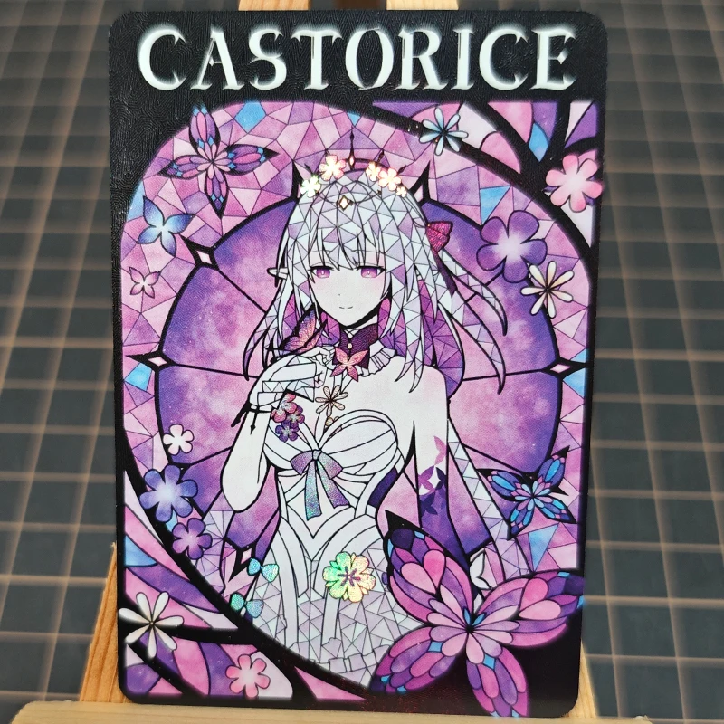

Honkai：Star Rail Castorice ACG Diy Self Control Collect Signature Trading Flash Card Anime Cartoon Gift